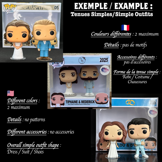 2Pack Mariage : Figurines Personnalisées