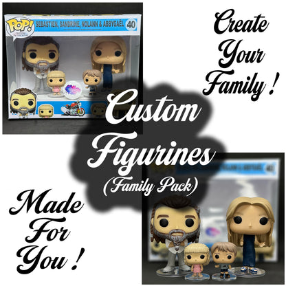 4 Pack Family: Personalized Figurines