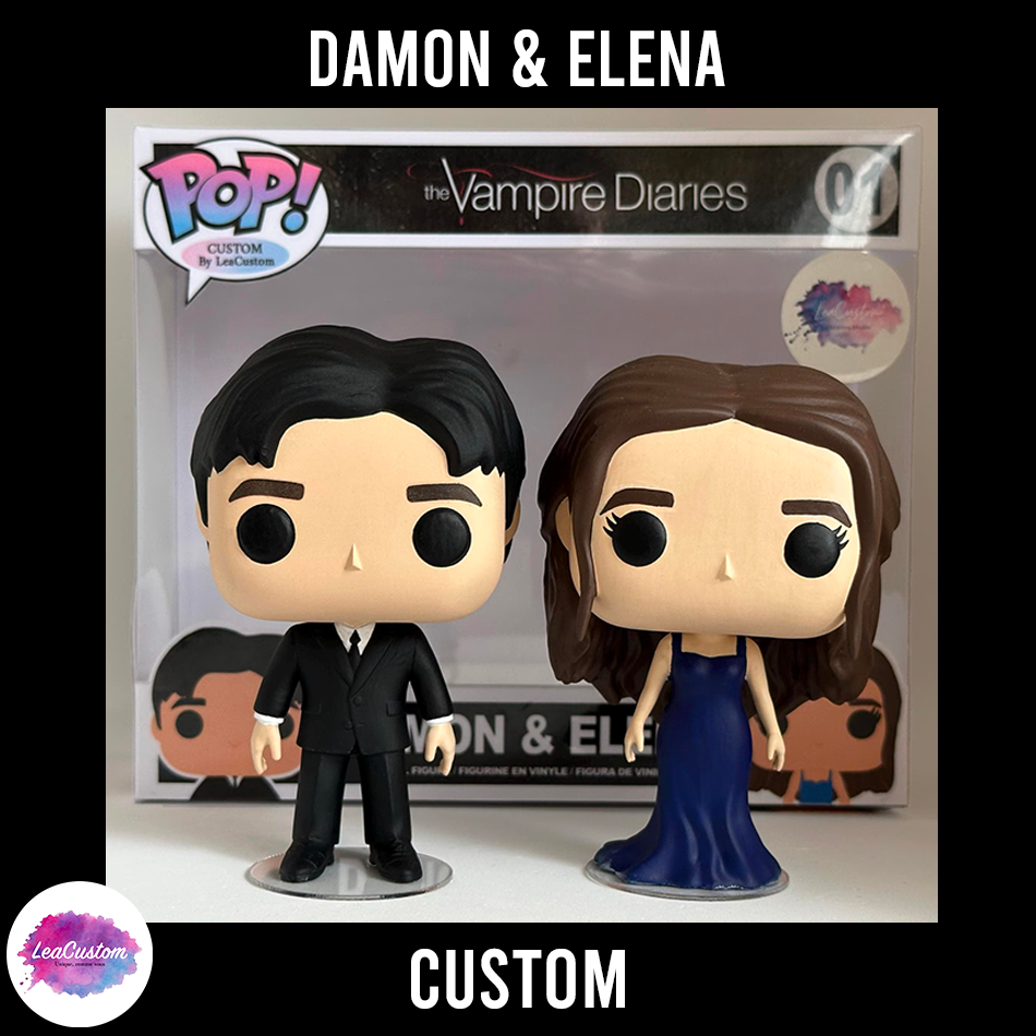 Damon &amp; Elena - Figurine Pack - Unique Creation