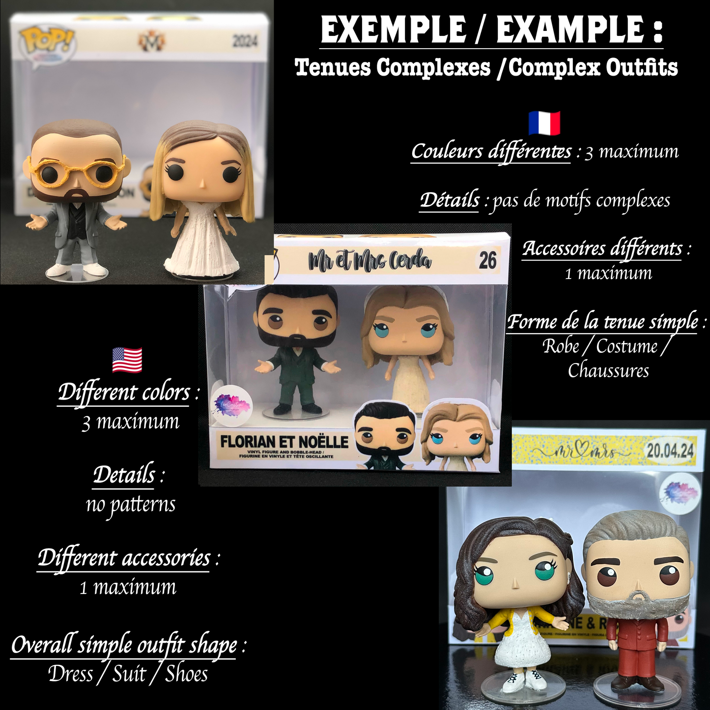 2 Pack Wedding: Personalized Figurines