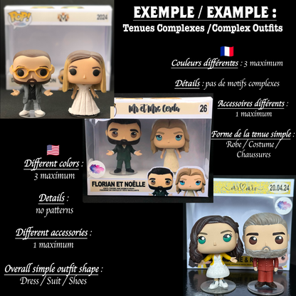 2 Pack Wedding: Personalized Figurines