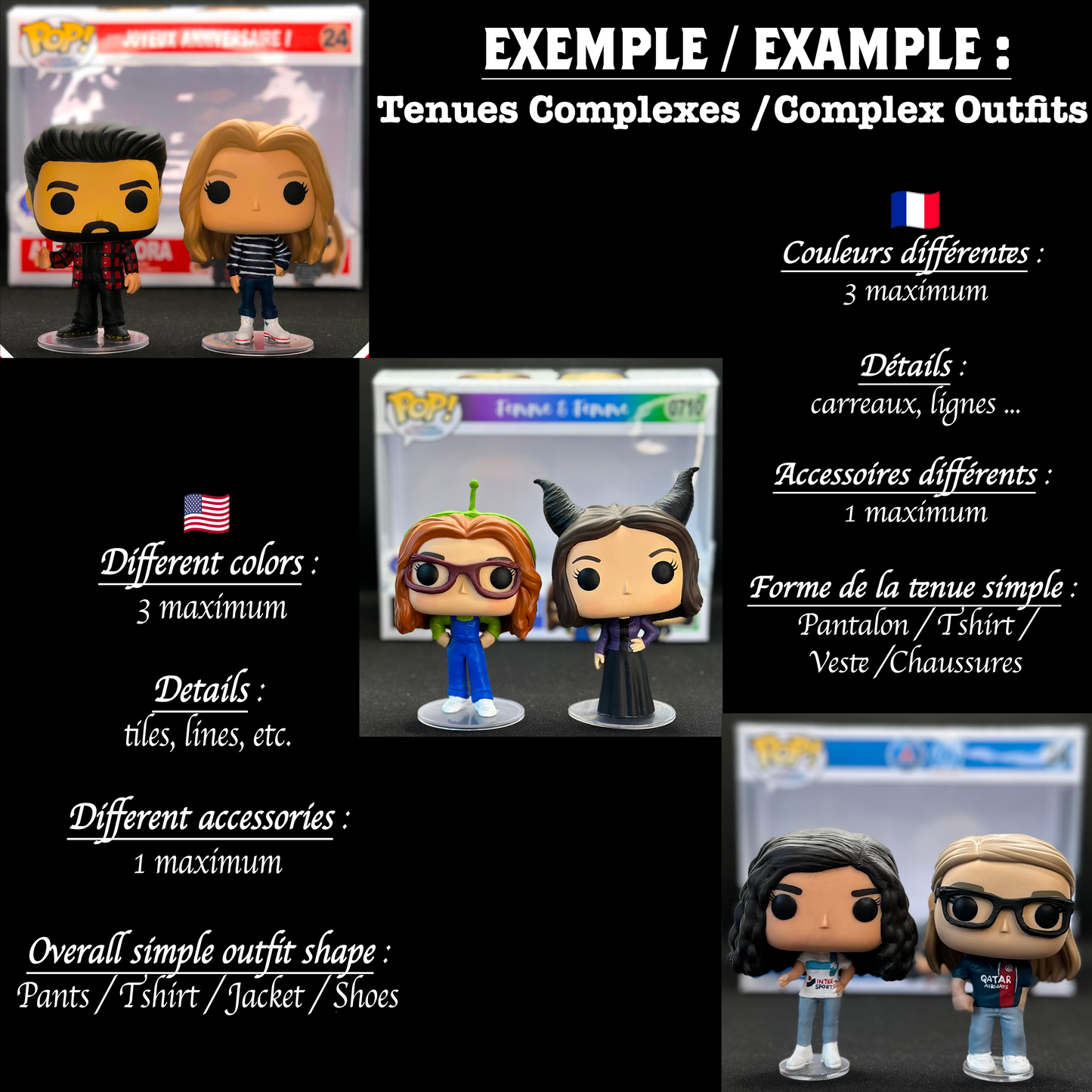 4 Pack Family: Personalized Figurines