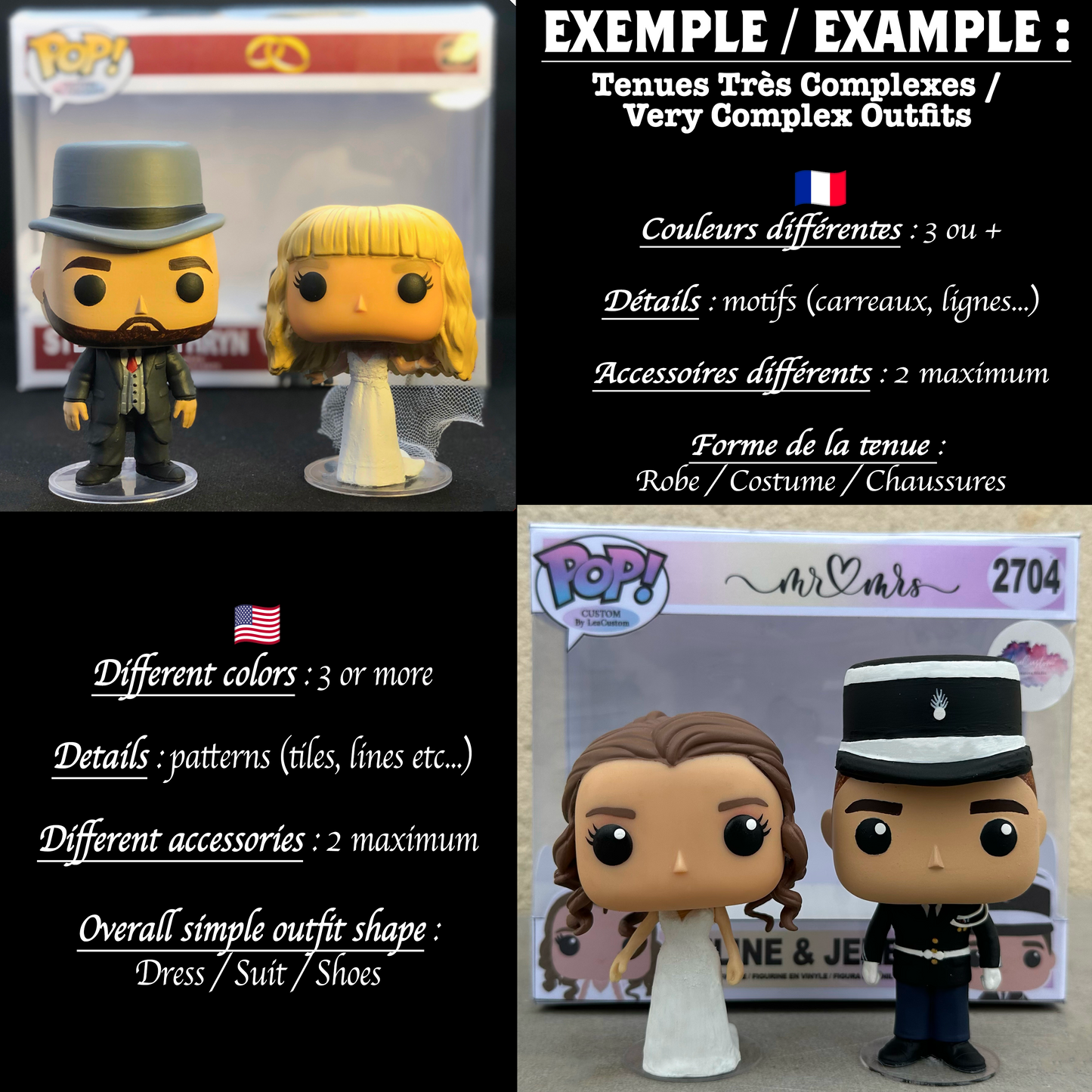 2 Pack Wedding: Personalized Figurines