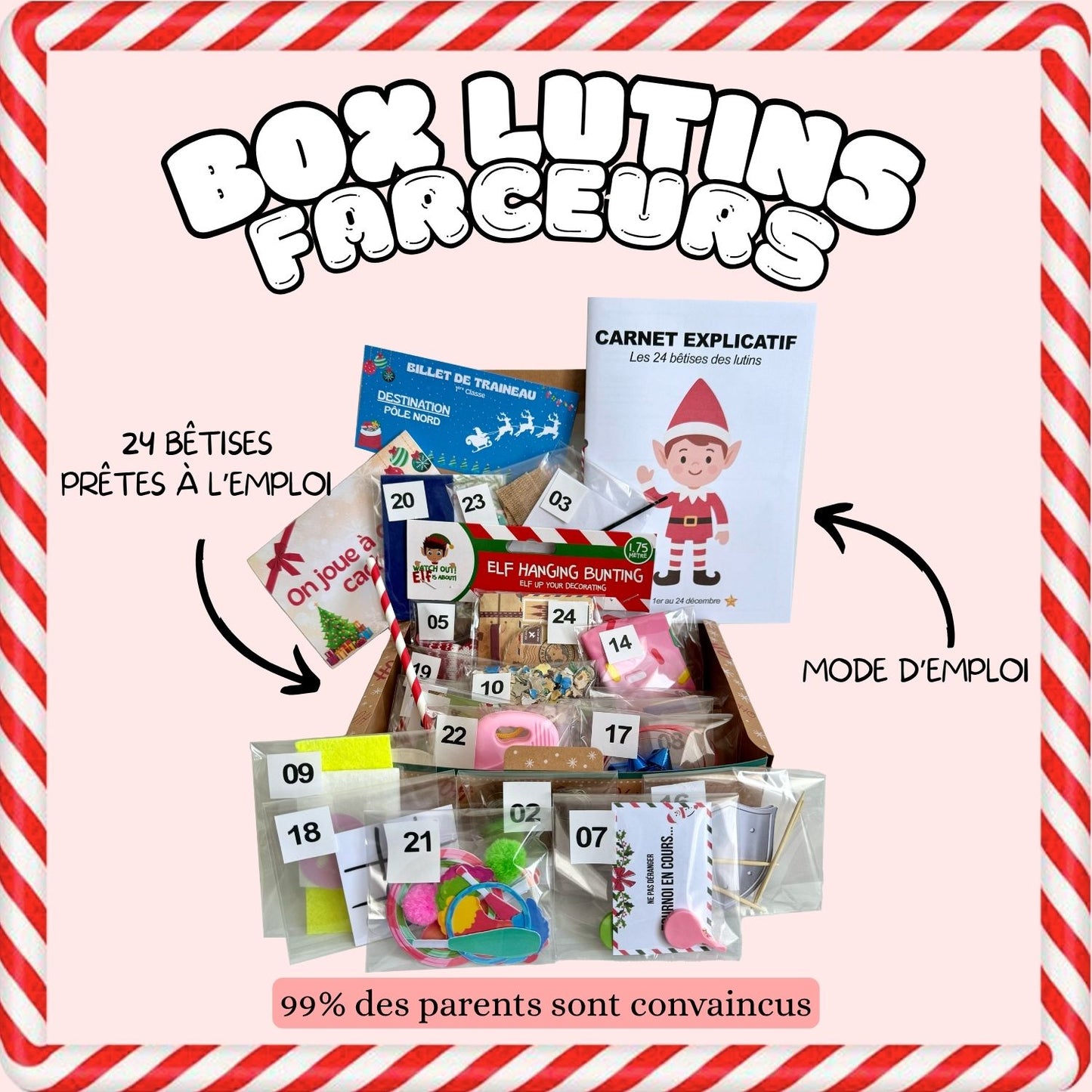 Box “Bêtises des Lutins Farceurs” – 24 farces prêtes à l’emploi