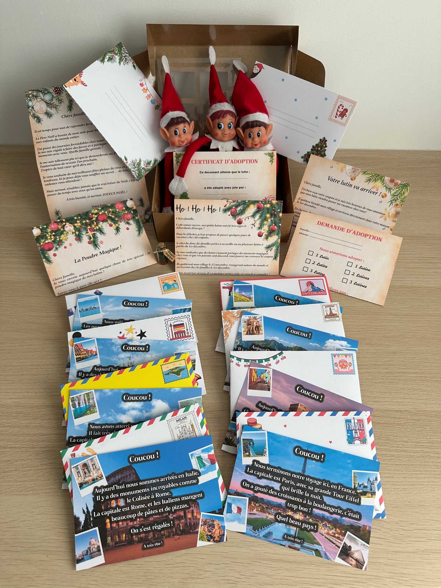 Box "Letters &amp; Envelopes from the Prankster Elves" – 25 magical items