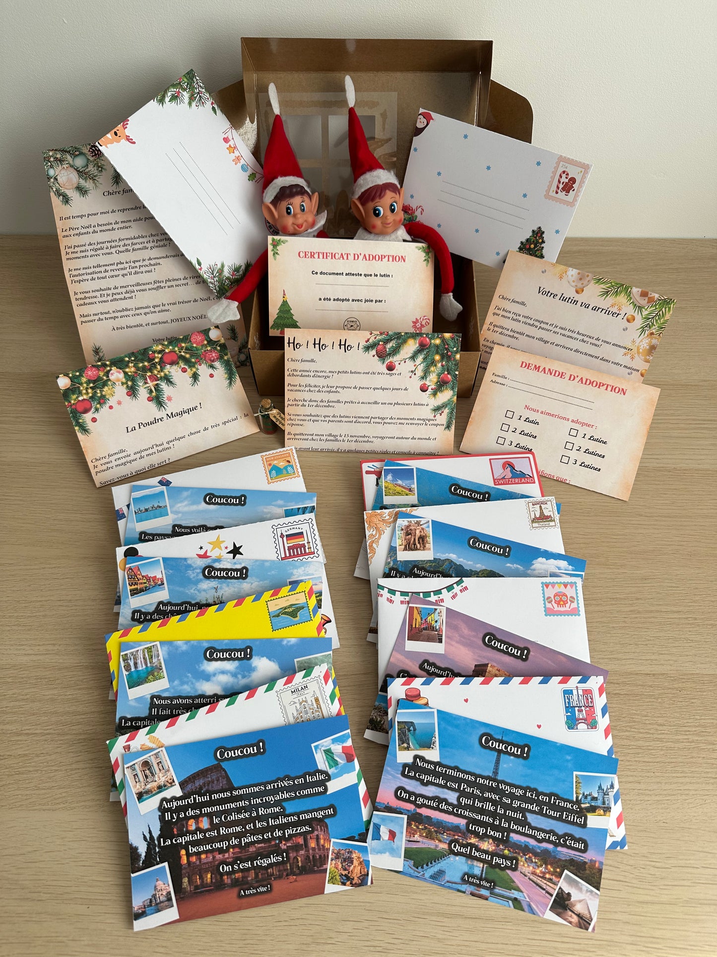 Box "Letters &amp; Envelopes from the Prankster Elves" – 25 magical items