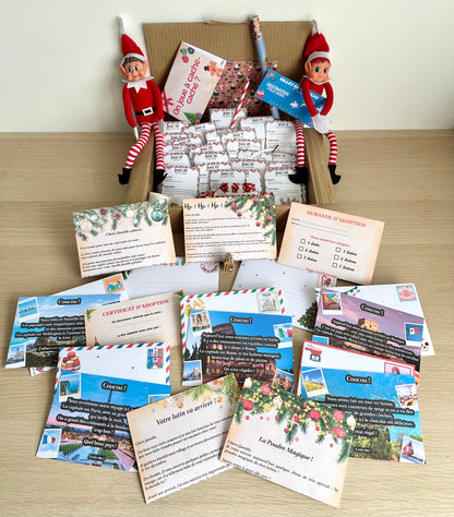 Box Complète “Bêtises + Lettres des Lutins du Père Noël” – 43 éléments magiques