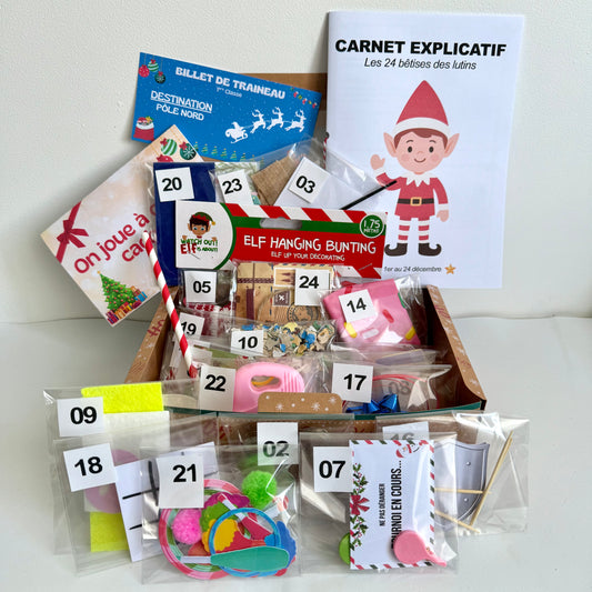 Box “Bêtises des Lutins Farceurs” – 24 farces prêtes à l’emploi